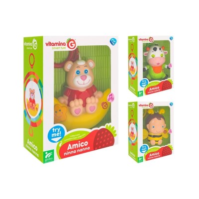 Pull Bell (Vaca, Abeja, Oso) 3 Surtidos Pruébalo Juguetes