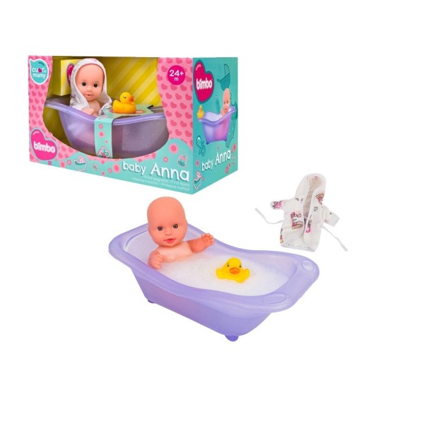 Muñeca Con Baño Y Accesorios 20Cm