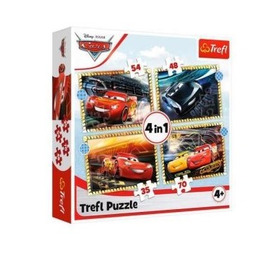 Cars Puzzle 4 En 1