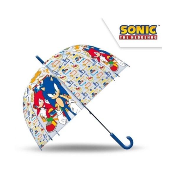 Sonic Paraguas Transparente Campana Manuel 46Cm