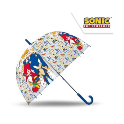 Sonic Paraguas Transparente Campana Manuel 46Cm
