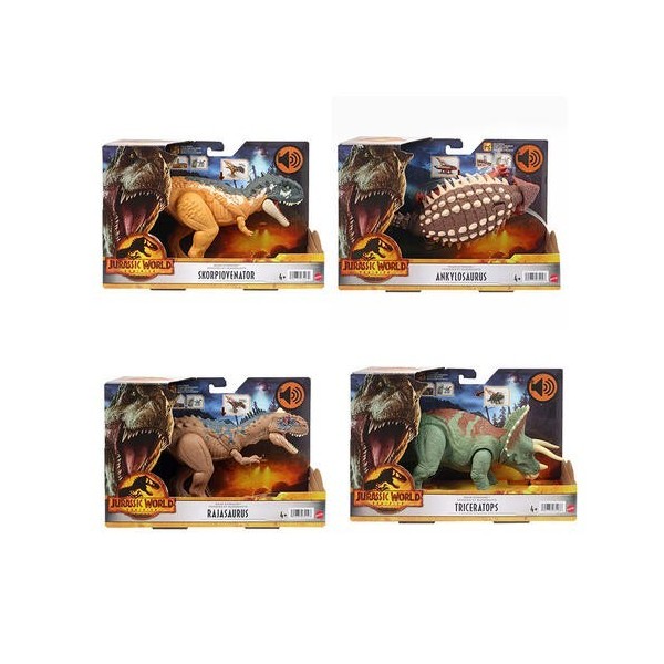Jurassic World Figura Dinosaurio Wild Roar Mix