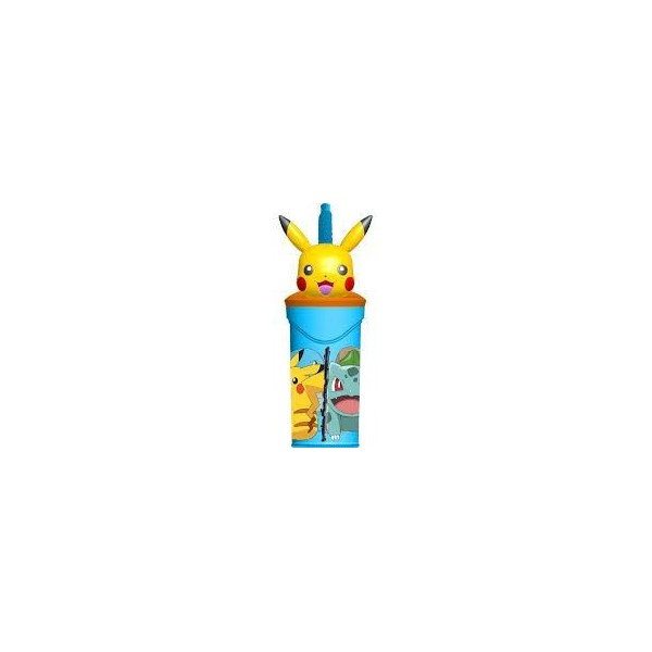 Pokemon Vaso Con Figurita 3D 360Ml