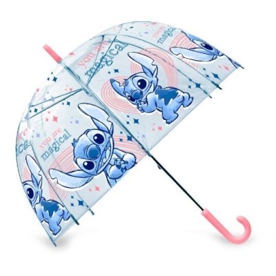 Disney Stitch Paraguas Transparente Manual 46Cm