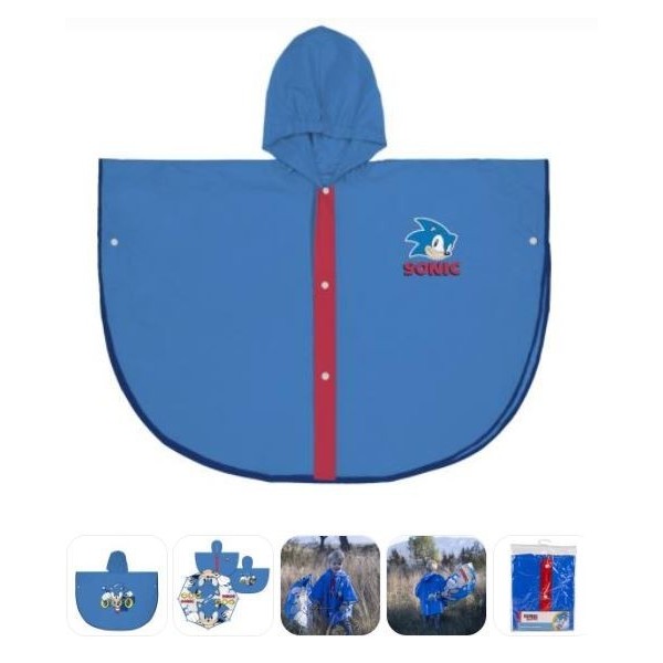 Sonic Poncho Lluvia T3-4/5-6/7-8