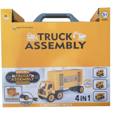 Block Vehículo De Ingeniería De Desmontaje De Rompecabezas De Bricolaje8436016850186