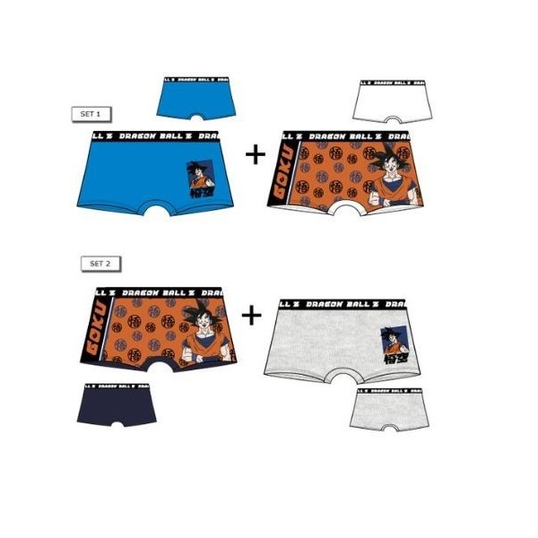 Dragon Ball Pack 2 Boxers Para Ninos