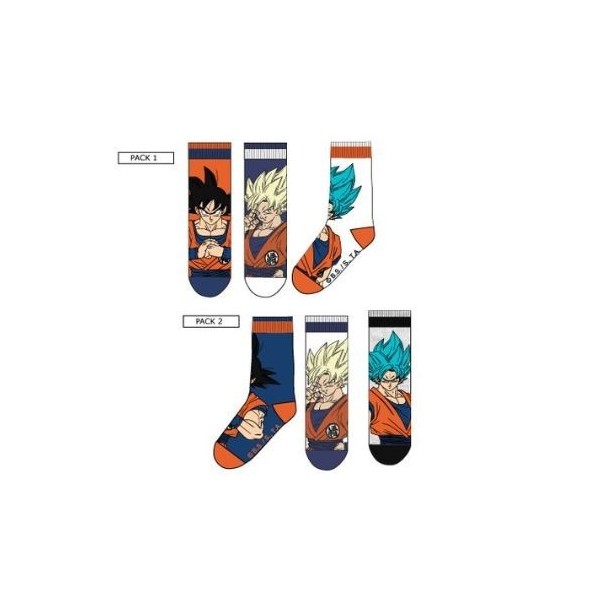 Dragon Ball Pack 3 Calcetines Para Adulto