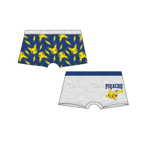 Pokemon Pack 2 Boxers Para Ninos 6-8/9-10/11-12