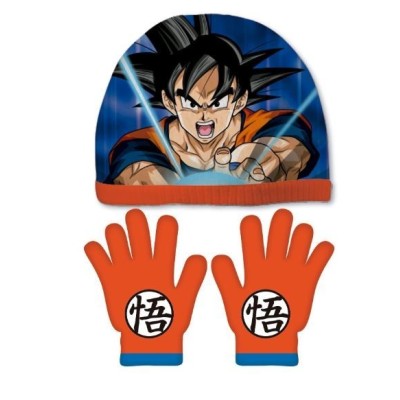 Dragon Ball Set Gorro Ponpon Y Guantes