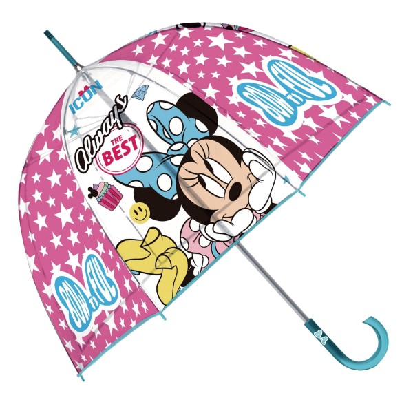 Minnie Paraguas Transparente Manual 48Cm