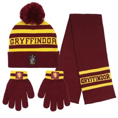 Harry Potter Set Gorro +Braga Cuello+Guantes