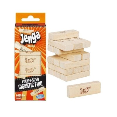 Hasbro Gaming Mini Jenga Madera 15Cm