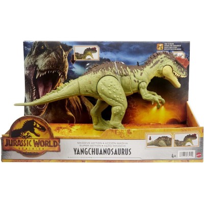 Jurassic World Yangchuanosaurus Gran Acción, Dinosaurio De Juguete Articulado (Mattel Hdx49)