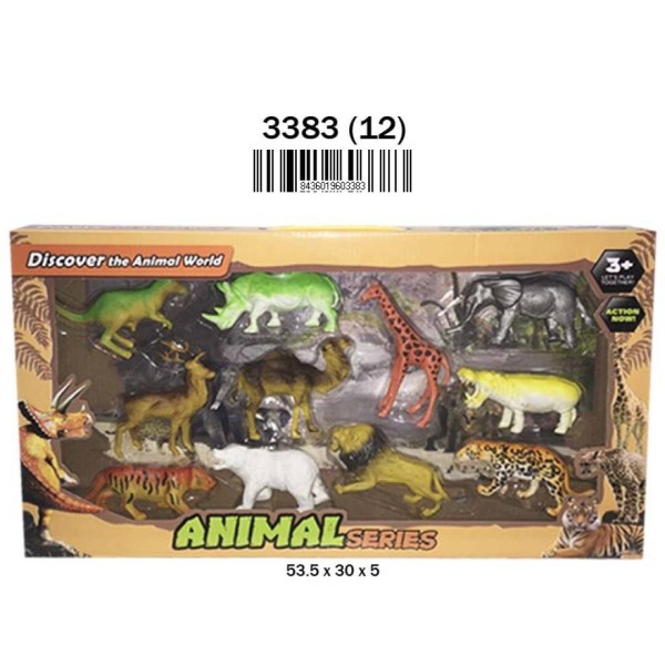 Caja Animales Selva 11 Pcs. (12)(12)