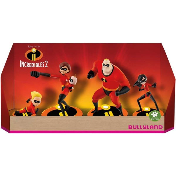 Bullyland 13289 Disney The Incredibles 2 Set de 5 figuras