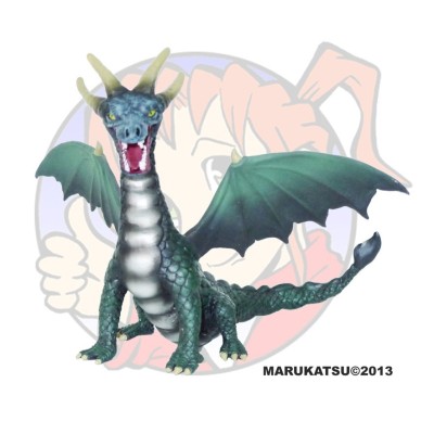 DRAGON SENTADO_VERDE OSCURO 12 X 13CM