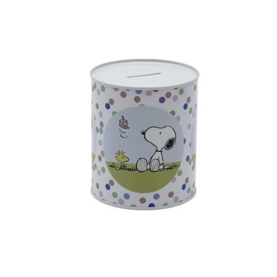 Snoopy - Hucha De Metal, Infantil, Para Monedas