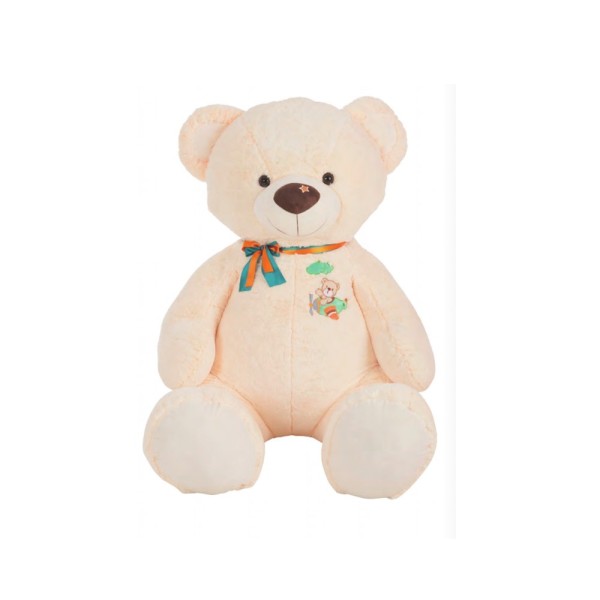 Peluche Oso Bordado Avion 60Cm