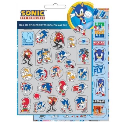 Sonic Pegatinas Congeladas 600