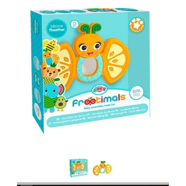 Mordedor Silicona Orangiefly Frootimals
