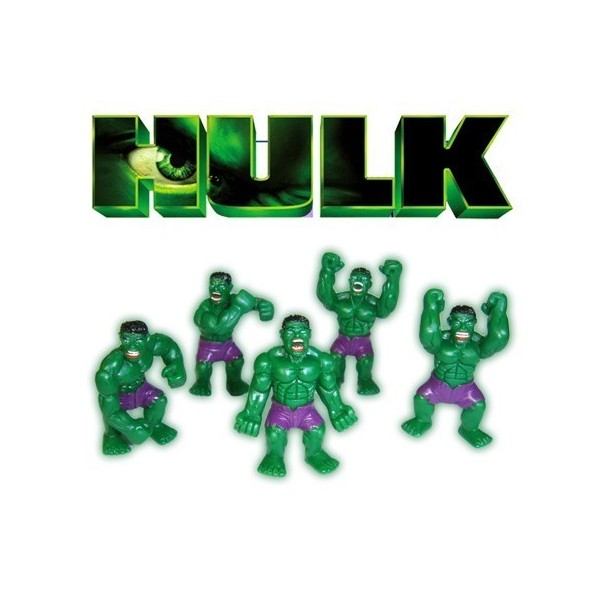MINIFIGURA HULK PACK DE 5 FIGURAS