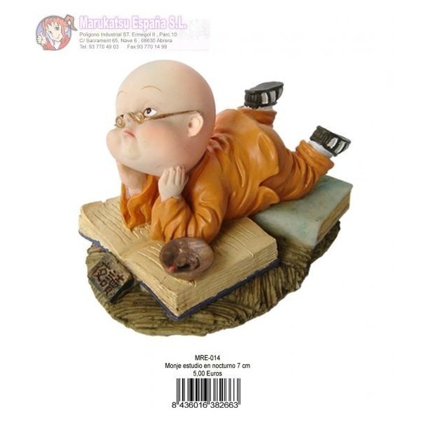 MONJE LECTURA NOCTURNA 7CM FIGURA
