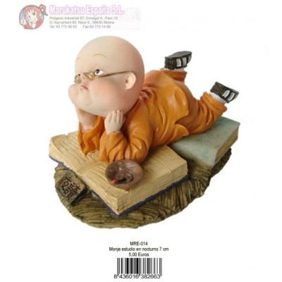 MONJE LECTURA NOCTURNA 7CM FIGURA