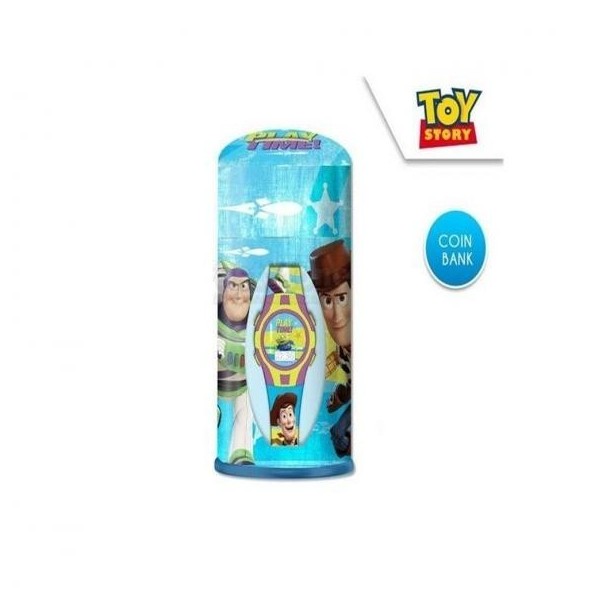 Toy Story Botella Hucha Con Reloj Digital