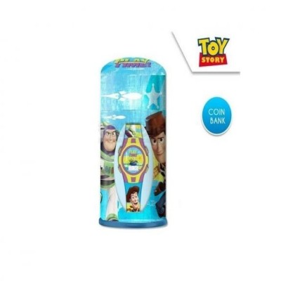 Toy Story Botella Hucha Con Reloj Digital
