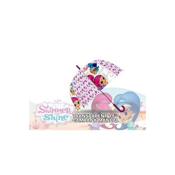 SHIMMER & SHINE PARAGUAS TRANSPARENTE MANUEL 48CM