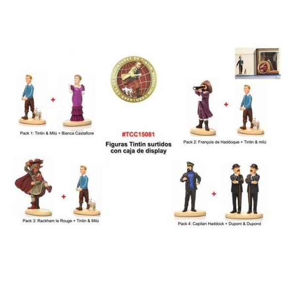 Figuras Tintin Surtidos De 4 Pack