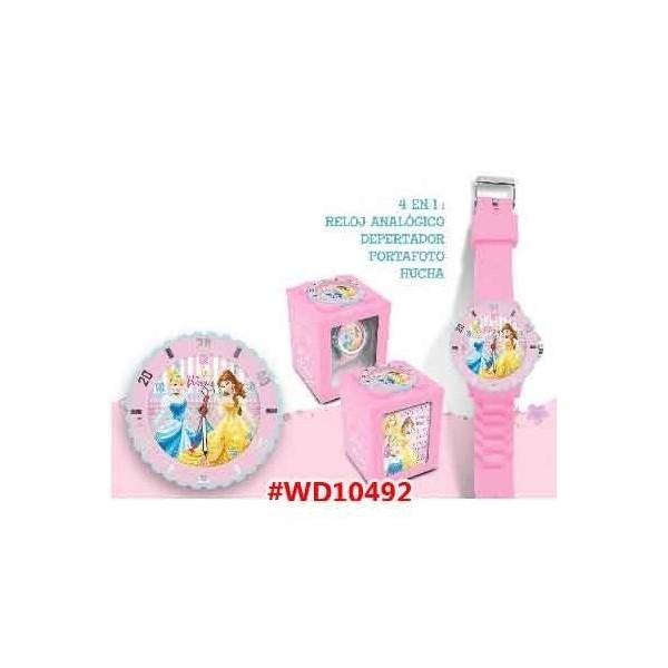 RELOJ ANALOGICO 4 EN 1 PRINCESA
