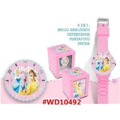 Disney Princesas WD10492 Reloj Analogico 3 En 1