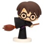 Harry Potter Figura Con Escoba Negro 7.6Cm