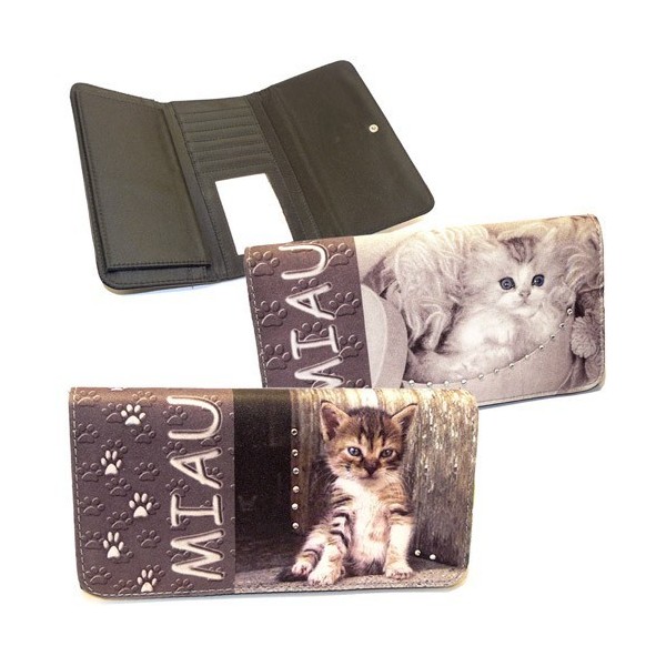 Miau Gatito Billetero Medida:19X9Cm
