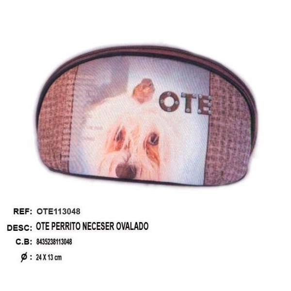 Ote Perrito Neceser Ovalado 24 X 13Cm