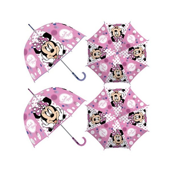 MINNIE DISNEY PARAGUAS TRANSPARENTE 48CM