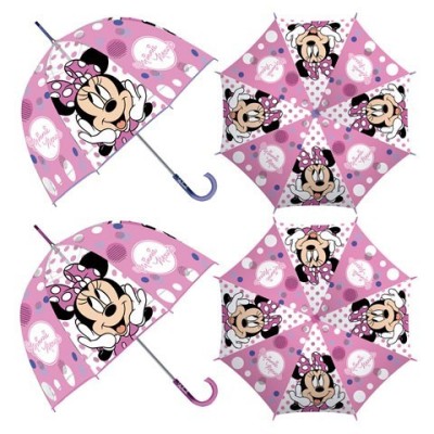 MINNIE DISNEY PARAGUAS TRANSPARENTE 48CM