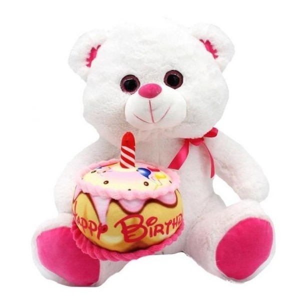 Oso Tarta Cumpleanos Peluche 30Cm