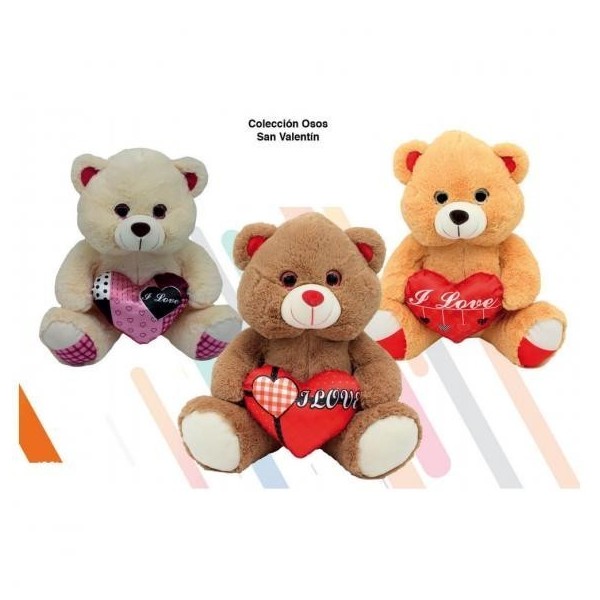 Coleccion Osos San Valentin Peluche 3Modelos 30Cm
