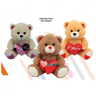 Coleccion Osos San Valentin Peluche 3Modelos 30Cm