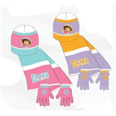 Gorro + Bufanda + Guantes Dora