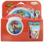 Super Mario Set Micro Kids 5 Pcs (Plato, Cuenco, Vaso 260 Ml Y Cubiertos)