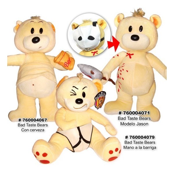 OSO PELUCHE BAD TASTE BEARS MANO TOCAR LOS... 30CM