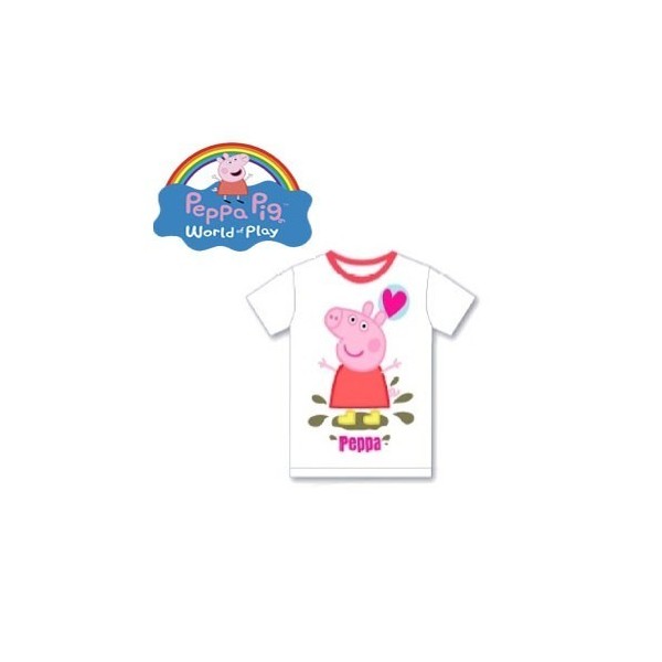Peppa Pig Camiseta Blanca Pack2/4/6