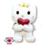 Angel Cat Peluche 35Cm Con Corazon
