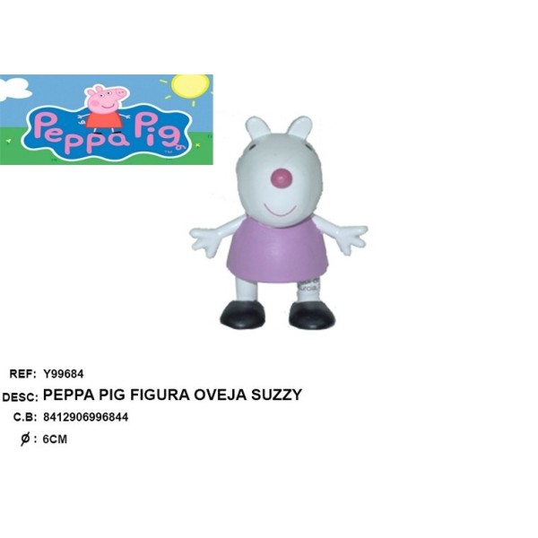 Figura Ovejita Suzzy-Peppa Pig 6Cm-Comansi