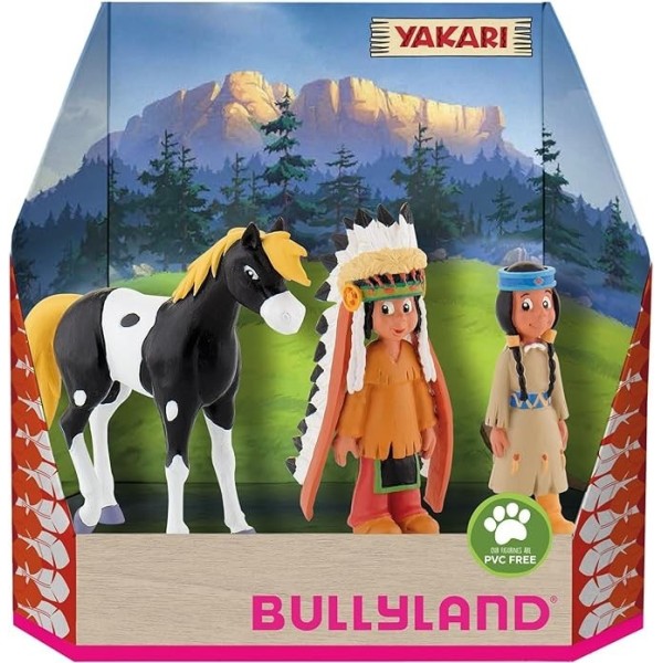 Yakari -Set Juego, Caja De Regalo, 3 Piezas 14.50cm, - Bullyland