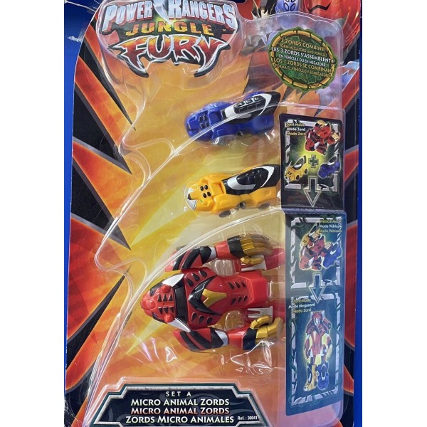 Bandai 30040 Power Rangers Jungle Fury - Set C Micro Animal Zords